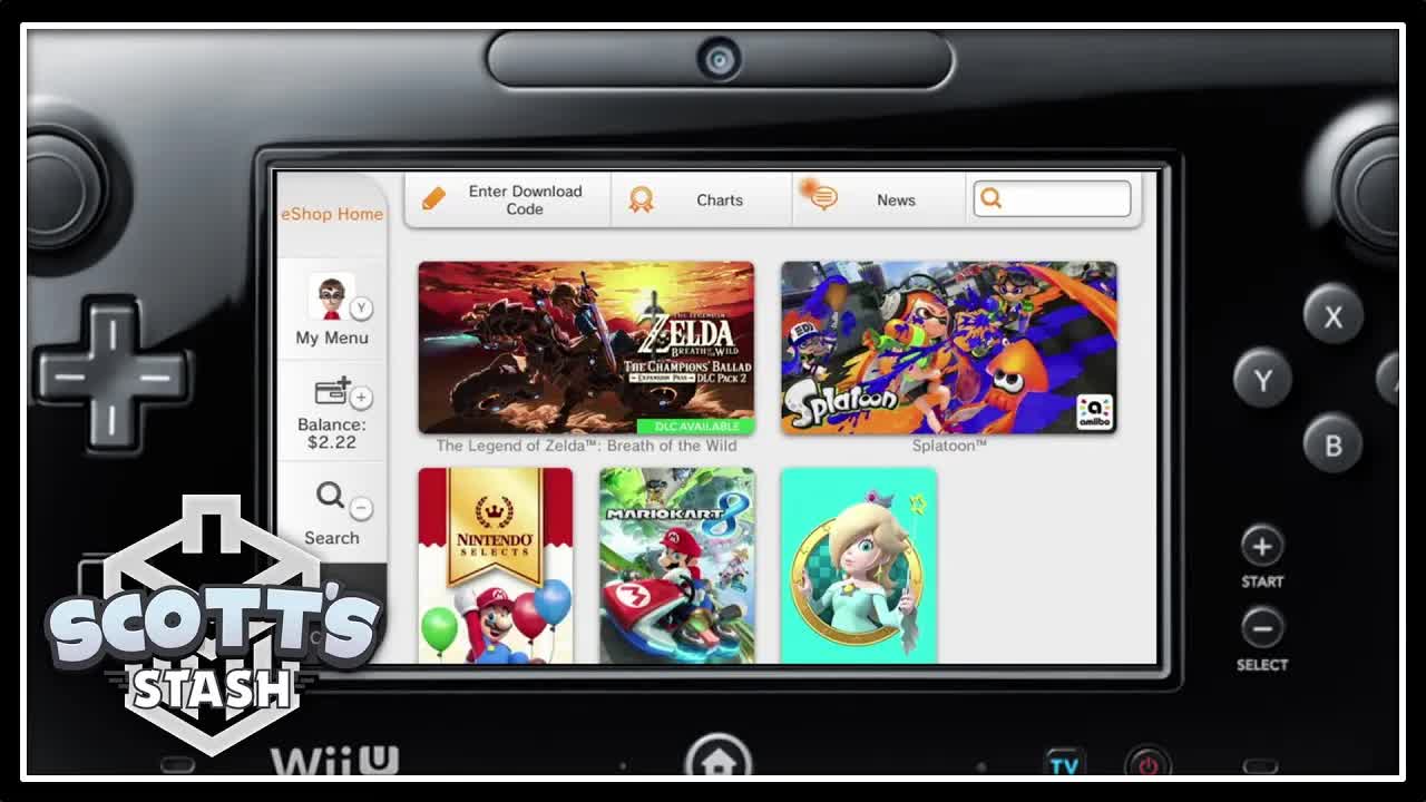 Browsing the Nintendo eShop on Wii U